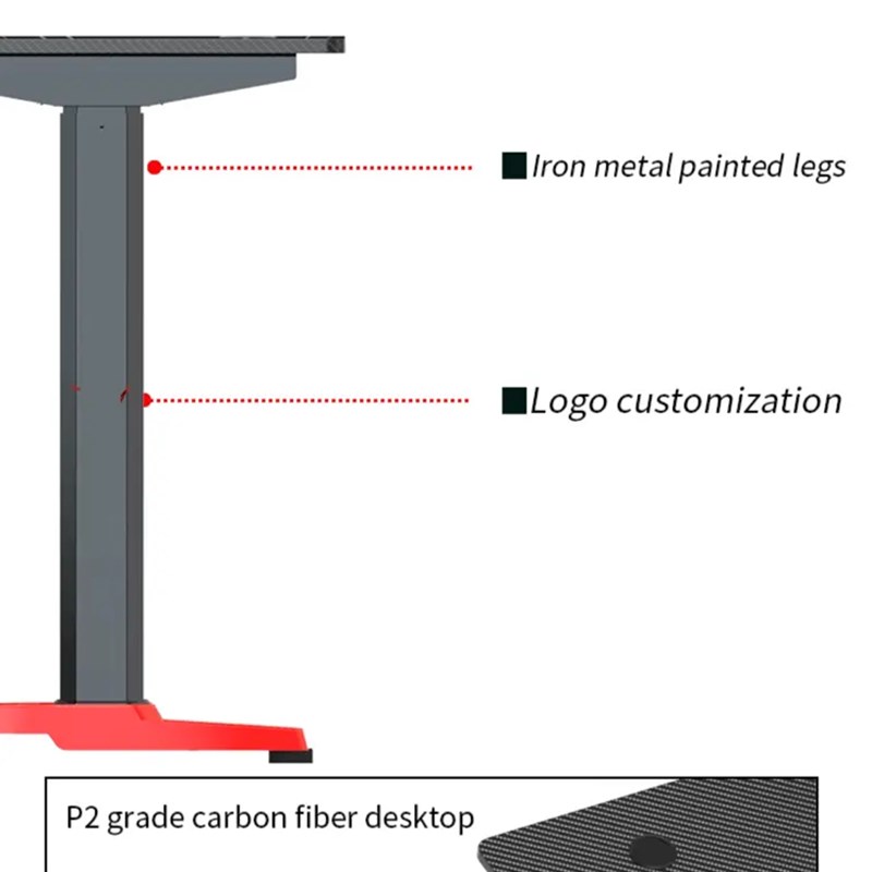 双电机电动升降桌耳机挂钩水杯架理线盒大尺寸桌面电竞升降桌