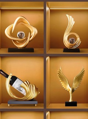 酒柜装饰品摆件轻奢家居客厅电视柜桌面摆放工艺品乔迁新居礼品