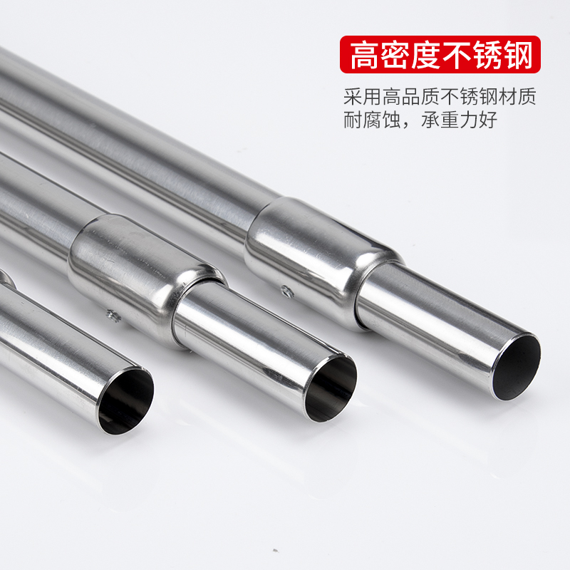 衣柜伸缩杆不锈钢管柜子挂杆铝合金衣橱衣柜里面的衣通卧室挂衣杆