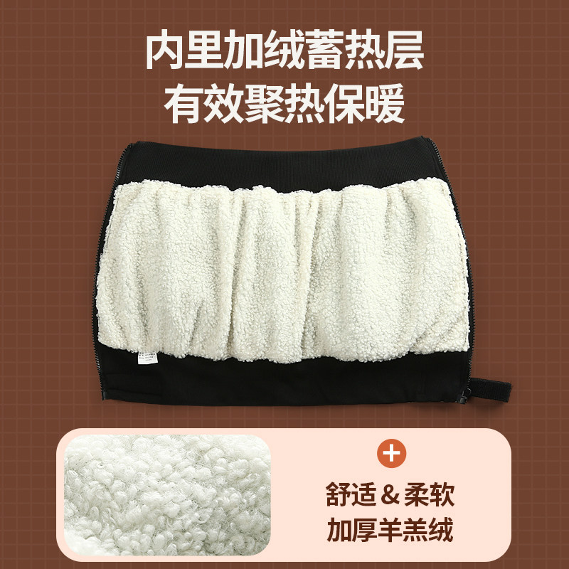 秋冬电动机车腿部保暖护膝盖骑车骑行羽绒防寒防风全包轻便男女