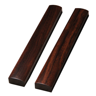 黑梓木实木镇纸镇尺红木书法用品紫檀压书镇创意素雅镇尺