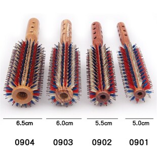 大号滚梳美发猪鬃毛加大滚梳梨头造型卷发梳子发廊女士