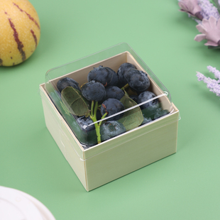 鲜果蓝莓礼品盒创意档一次性商用木质空盒子水果礼盒包装盒