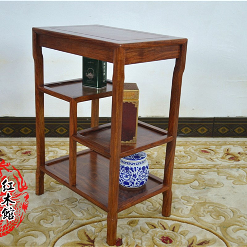 红木小茶几刺猬紫檀茶桌茶水柜电话台花梨木鱼缸角几实木置物花架