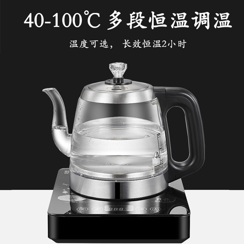 小型手把上水煮茶壶黑茶壶煮茶器家用全自动蒸汽喷淋式玻璃养生壶