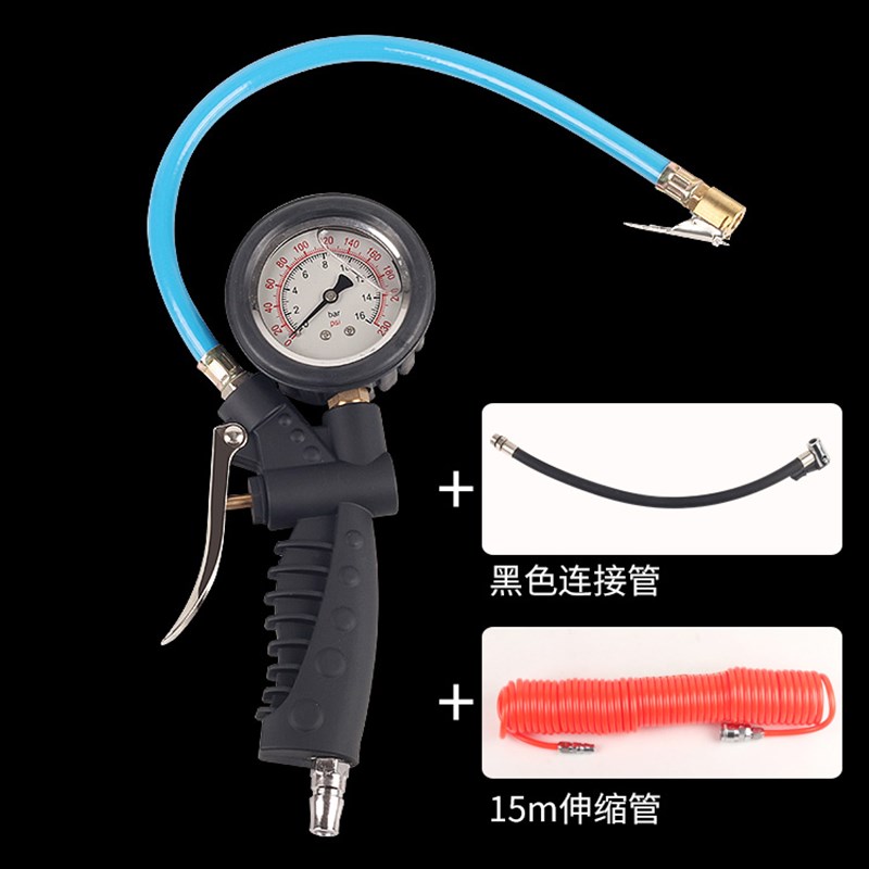 胎压表气压表高精度带充气汽车轮胎压监测器数显胎压计加气打气枪