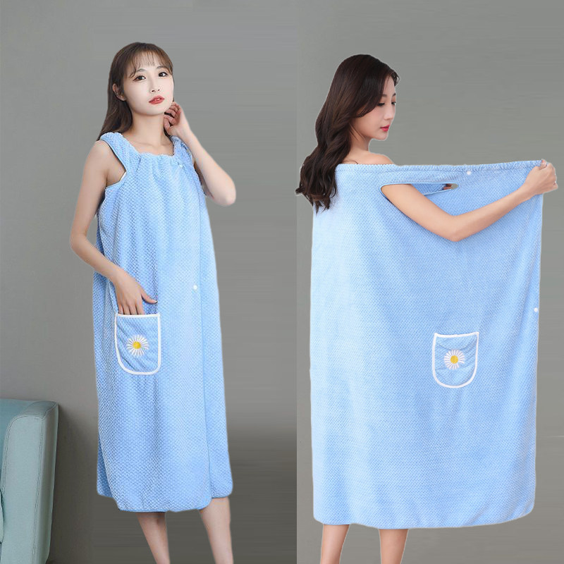 女士吊带大浴巾加厚比纯棉吸水可穿可裹洗澡巾居家冬季睡衣式浴袍,居家布艺,浴巾,淘宝优惠券,粉丝福利购,淘宝优惠卷