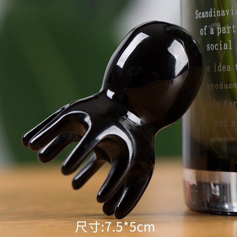 牛角头部按摩器爪天然正宗牦牛角洗头器经络刮痧穴位头皮头疗神器