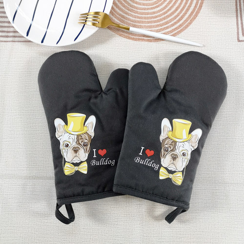 优质厚实隔热加厚加长耐高温烘焙微波炉专用防烫烤箱手套端锅手套