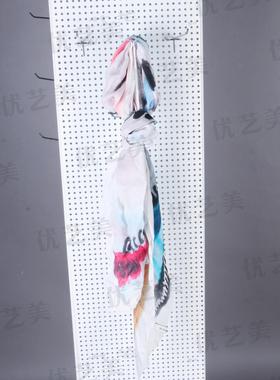 优艺美落地旋转饰品洞洞板展示架 挂钩手机饰品货架 不锈钢铁展架