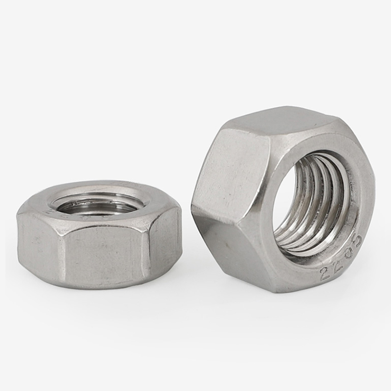 2205双相不锈钢8.8级高强度六角螺母螺帽DIN934螺丝帽M8M10M12M16