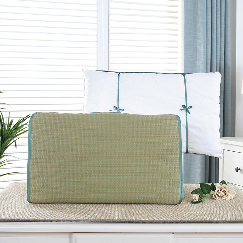 夏季天然蔺草枕套凉席枕套单人用草枕席枕片凉枕套成人夏天枕头套