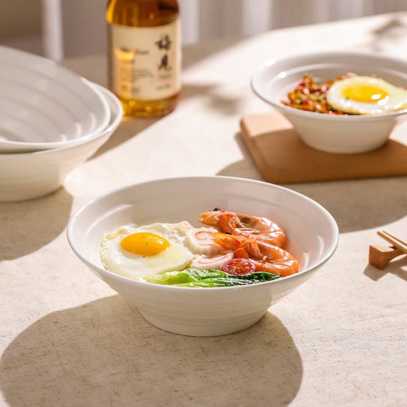 川岛屋面碗家用2025新款高级感斗笠汤面碗陶瓷大碗拉面碗吃面条碗