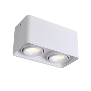 led明装射灯方形吸顶gu10灯泡三色客厅家用卧室店铺可调角度筒灯