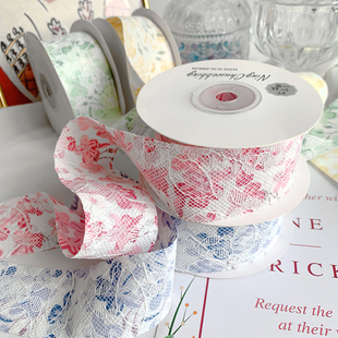 蕾丝布带丝带装饰礼物diy手工蝴蝶结织带发饰品缎带彩带包装花束