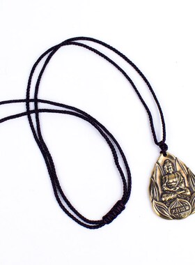 十二生肖本命佛八大守护神项链吊坠文殊普贤观音菩萨黄铜钥匙挂件