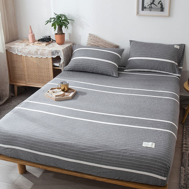 A类床笠单件水洗棉床罩纯棉加高保护罩防滑儿童乳胶床垫套定订制a