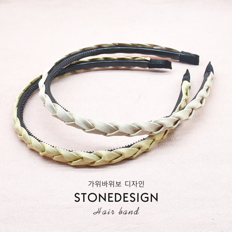 儿童简约麻花发箍女童百搭发卡高级感小女孩带齿防滑压发头饰头箍