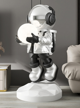 宇航员客厅装饰落地摆件家居饰品大型雕塑灯办公室太空人乔迁礼物