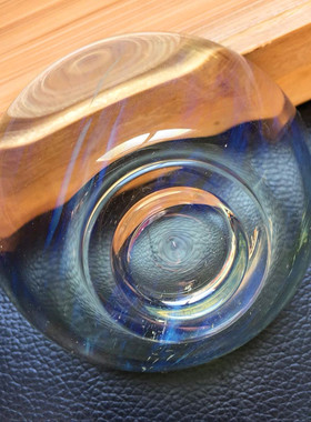 天然原石打磨水晶主人杯单杯黄色斗笠杯品茗杯单只功夫茶具水杯