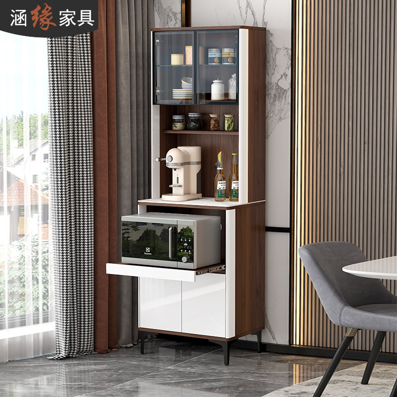 厨房岩板餐边柜储物柜一体靠墙高柜轻奢酒柜微波炉烤箱收纳置物柜,住宅家具,餐边柜,淘宝优惠券,粉丝福利购,淘宝优惠卷