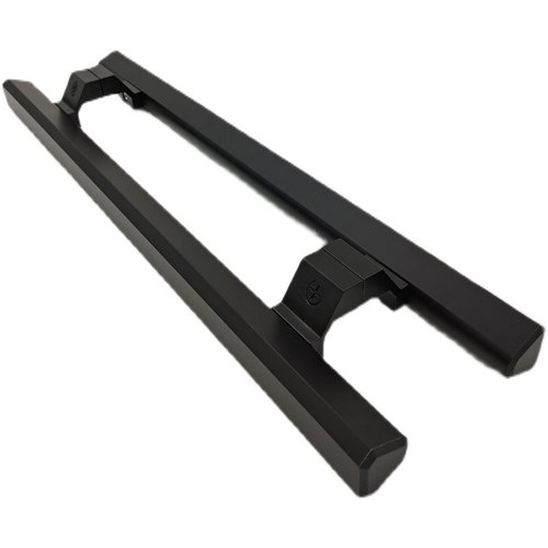 大门拉手咖啡色木门有框门把手铝合金黑色简约拉丝明装可定做孔距