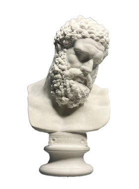 大力神头像复古罗马艺术石膏像雕塑美术素描教具桌面装饰摆饰礼物