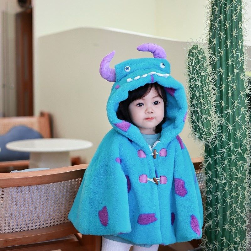 婴儿披风斗篷秋冬外出防风宝宝冬季加厚挡风女童披肩毛怪儿童外套,童装/婴儿装/亲子装,披风/斗篷,淘宝优惠券,粉丝福利购,淘宝优惠卷