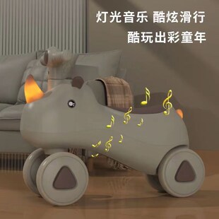 儿童扭扭车新款防侧翻滑行溜溜车岁男女孩平衡车带音乐车