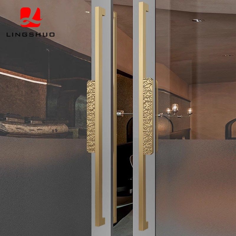 领硕不锈钢祥云拉手豪华玻璃门拉手木门拉手中式大门拉手门把手,基础建材,大拉手,淘宝优惠券,粉丝福利购,淘宝优惠卷