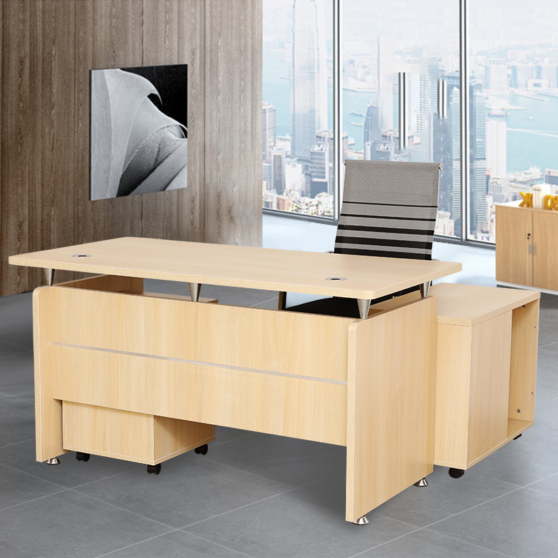 办公室电脑桌椅单人1.2米1.4米简约家用带抽屉经济型职员桌加宽