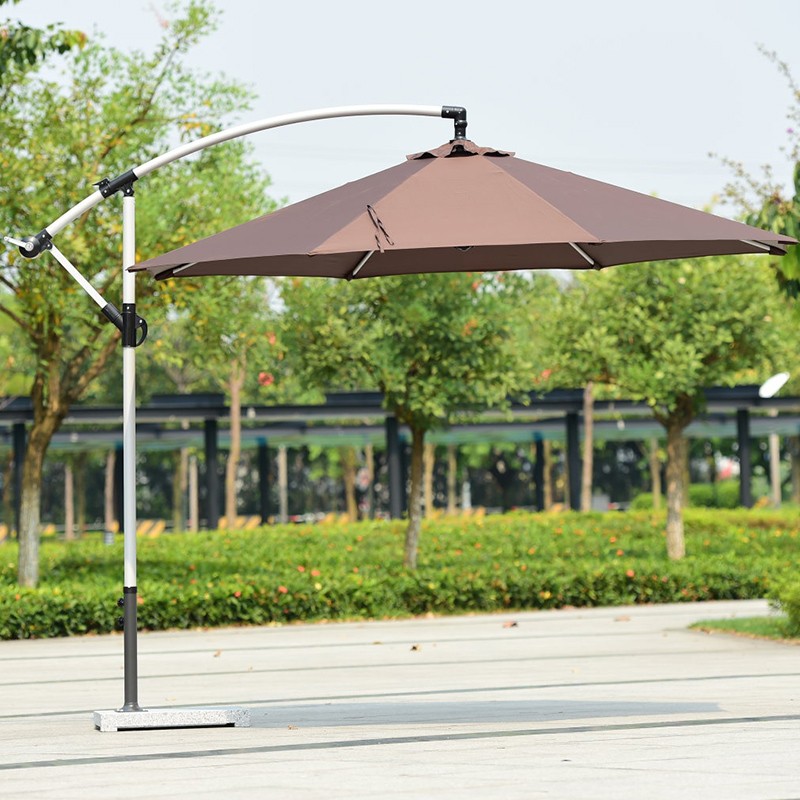 防水香蕉伞户外伞遮阳伞折叠庭院太阳伞室外岗亭雨伞广告伞圆3米