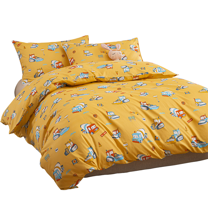 100支全棉儿童被套件120x150cm纯棉卡通学生幼儿园被罩150x210