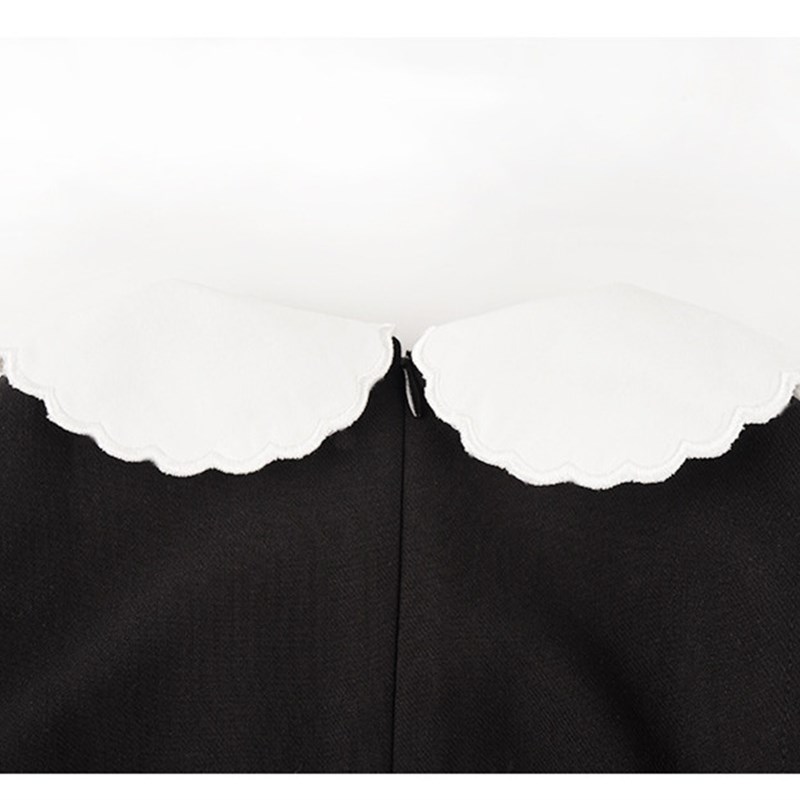 高级感的学院风 110-160 女童秋季假两件衬衫百褶裙 洋气JK娃娃领