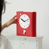 NORI玄关桌面摆件时钟摆台式 座钟创意艺术钟表客厅家居轻奢装 饰品