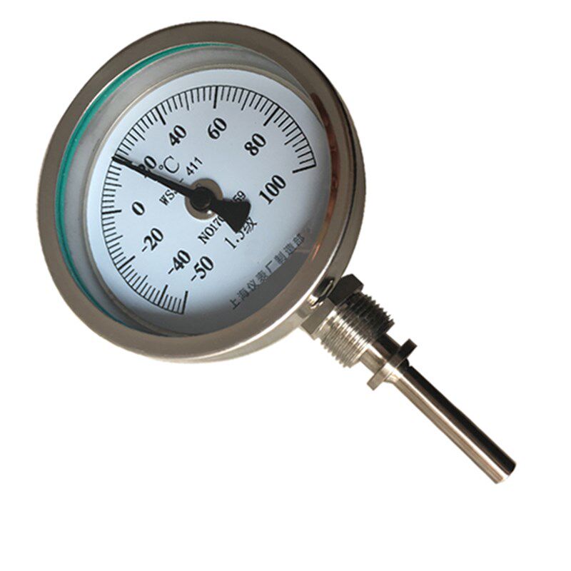 双金属温度计 wss411 12 插深600mm -50-100 活动卡套m20*1.5