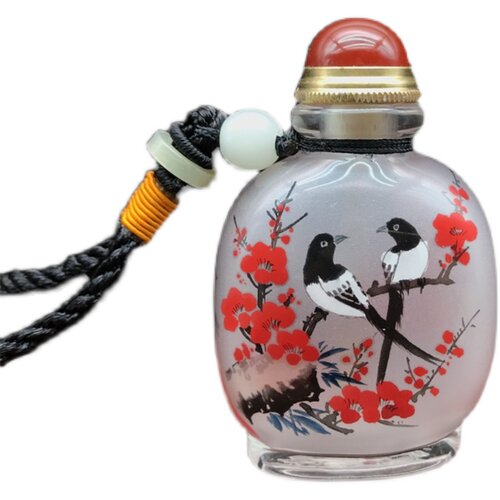 鼻烟壶内画手绘图案特色礼物把玩送鼻烟粉提神醒脑瓶内画小摆件