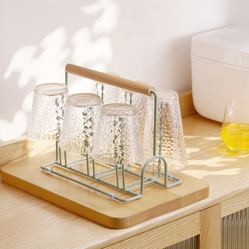 玻璃杯架子沥水杯架桌面放杯子茶杯架子茶具收纳架水杯架子置物架