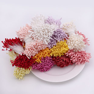 340根麦芽花蕊花芯扭扭棒毛毛条手工DIY玩具毛绒手工制作材料花束