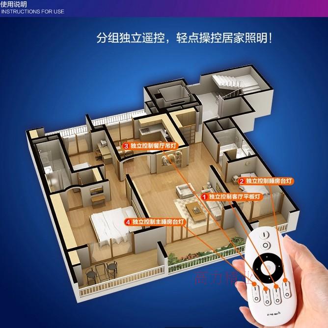 调光调色温led面板灯勘入式平板灯超薄筒灯可遥控 圆形方形