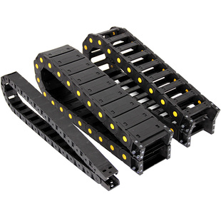 加强型尼龙拖链改性尼龙床坦链线槽拖链线条雕刻传动链