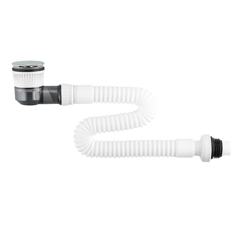 热弯岩板盆下水器洗手盆防堵防臭下水管丽耐盆一体陶瓷盆弹跳式,家装主材,下水器,淘宝优惠券,粉丝福利购,淘宝优惠卷