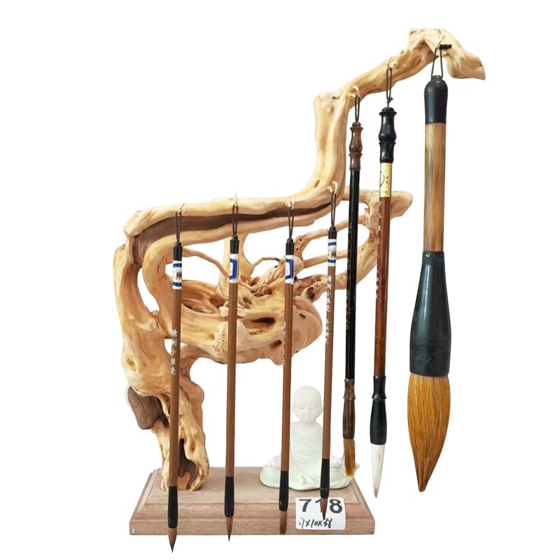 毛笔架笔挂笔架毛笔挂实木毛笔架子挂架书法支架挂笔