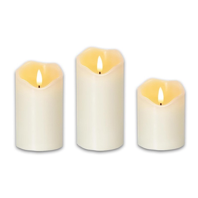 波浪口遥控电池仿真蜡烛灯浪漫场景桌面氛围小夜灯摄影婚礼布置