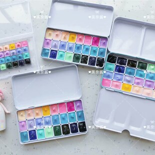 鲁本斯色水彩颜料 糖果色 新色初学者学生儿童画画美甲水彩分装