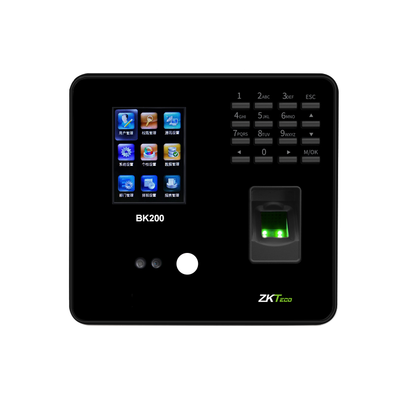 ZKTeco/熵基科技BK200人脸识别考勤机指纹打卡机面部识别签到机公