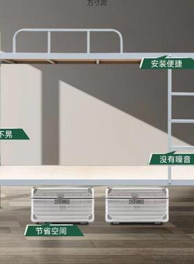 上下铺铁床二层铁架床双人员工宿舍上下床工人公寓架子高低铁艺床