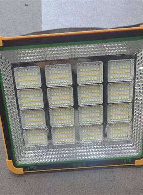 一体式太阳能LED投光灯100W200W300W地摊灯户外应急灯便携照明灯