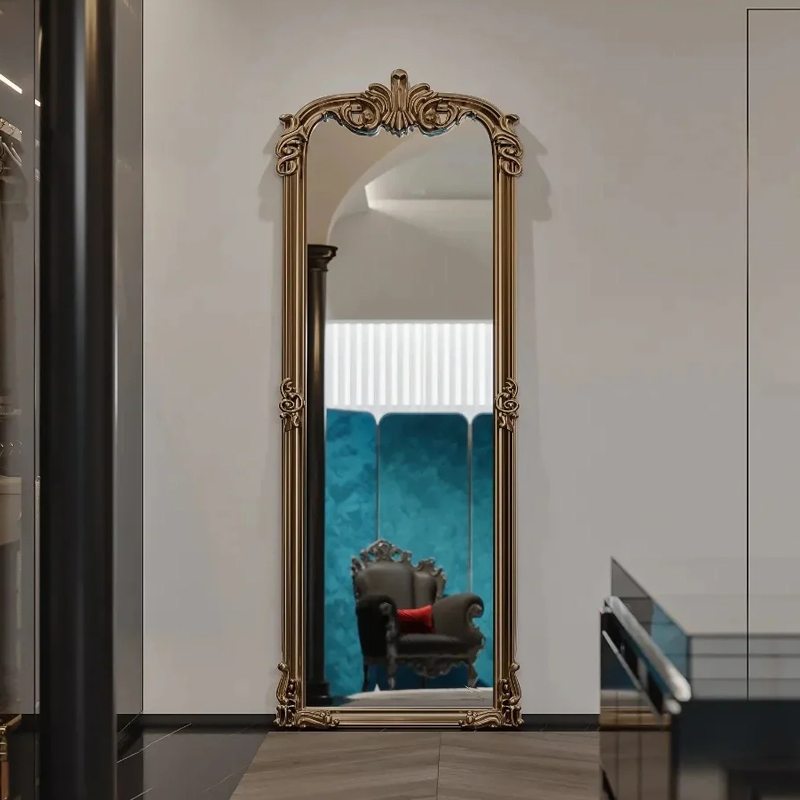 法美式复古全身镜壁挂穿衣镜