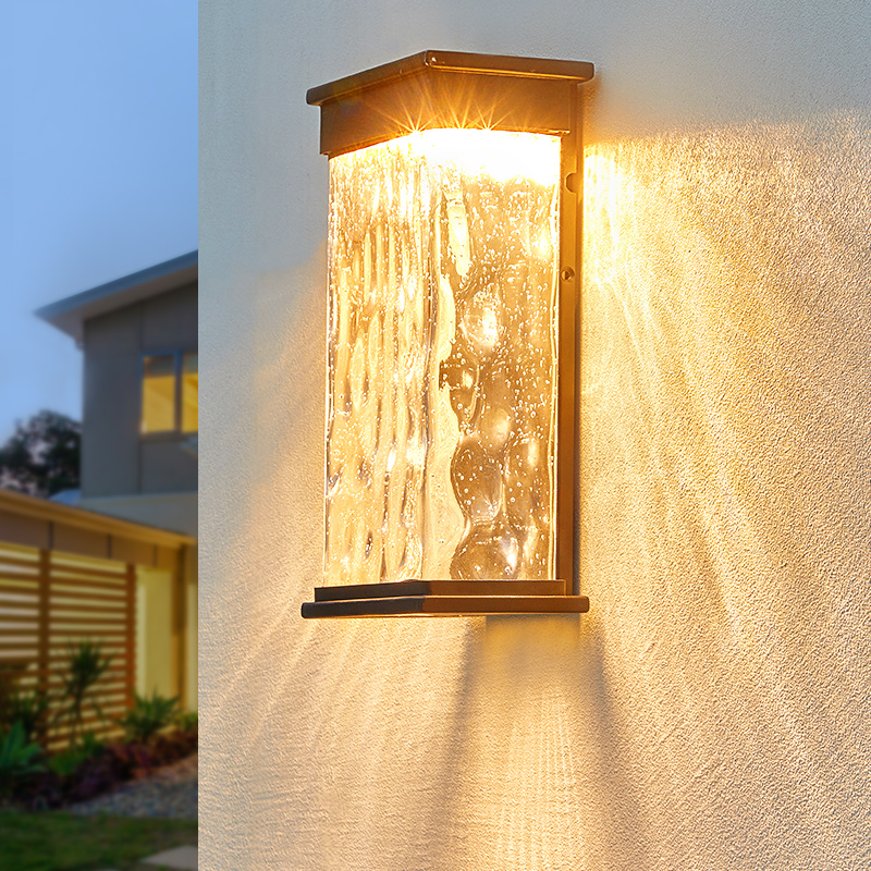 户外壁灯庭院别墅阳台过道墙灯室外防水大门口围墙感应太阳能壁灯